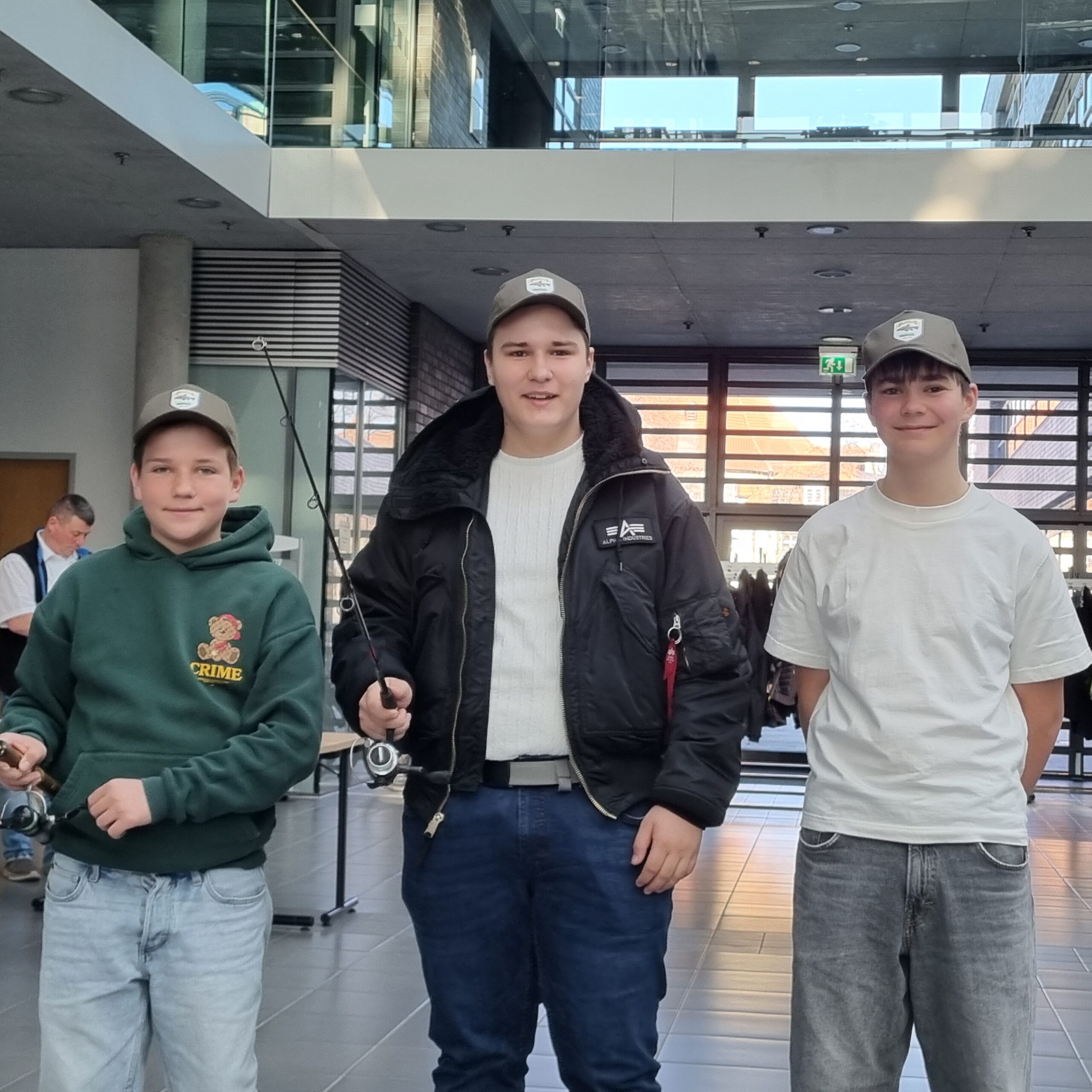 Brühler-Jugend beim Jugendevent in Erfurt beim üben Mats, Hlilb, Friedrich