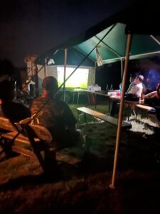 WM-Fußballschauen auf Großleinwand